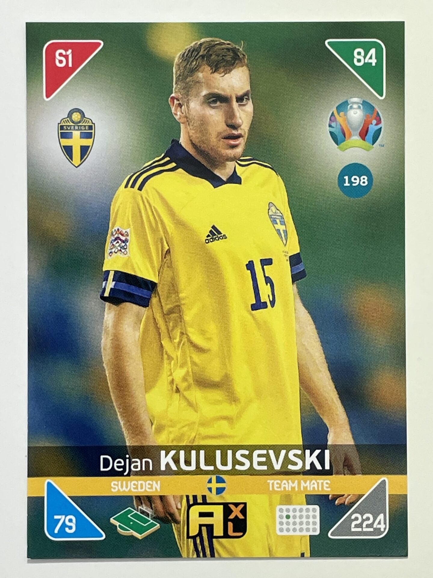 Dejan Kulusevski Team Mates (Sweden) Football Card &#8211; Euro 2020 Adrenalyn XL