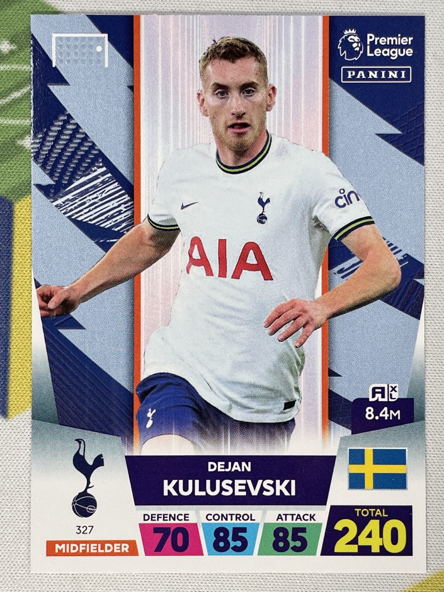 Dejan Kulusevski Tottenham Panini Premier League Adrenalyn XL 2023 Card