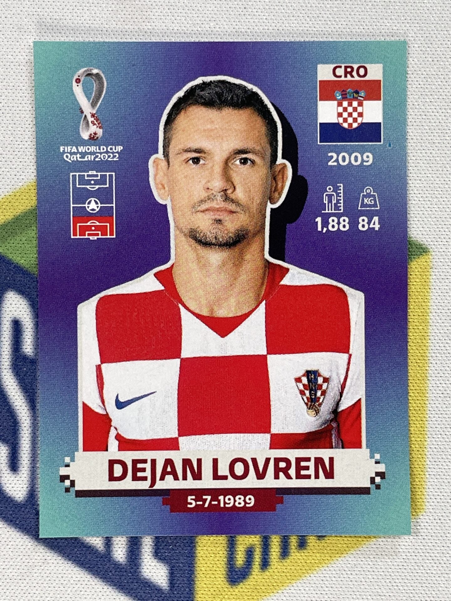 Dejan Lovren Croatia Panini World Cup 2022 Qatar Stickers