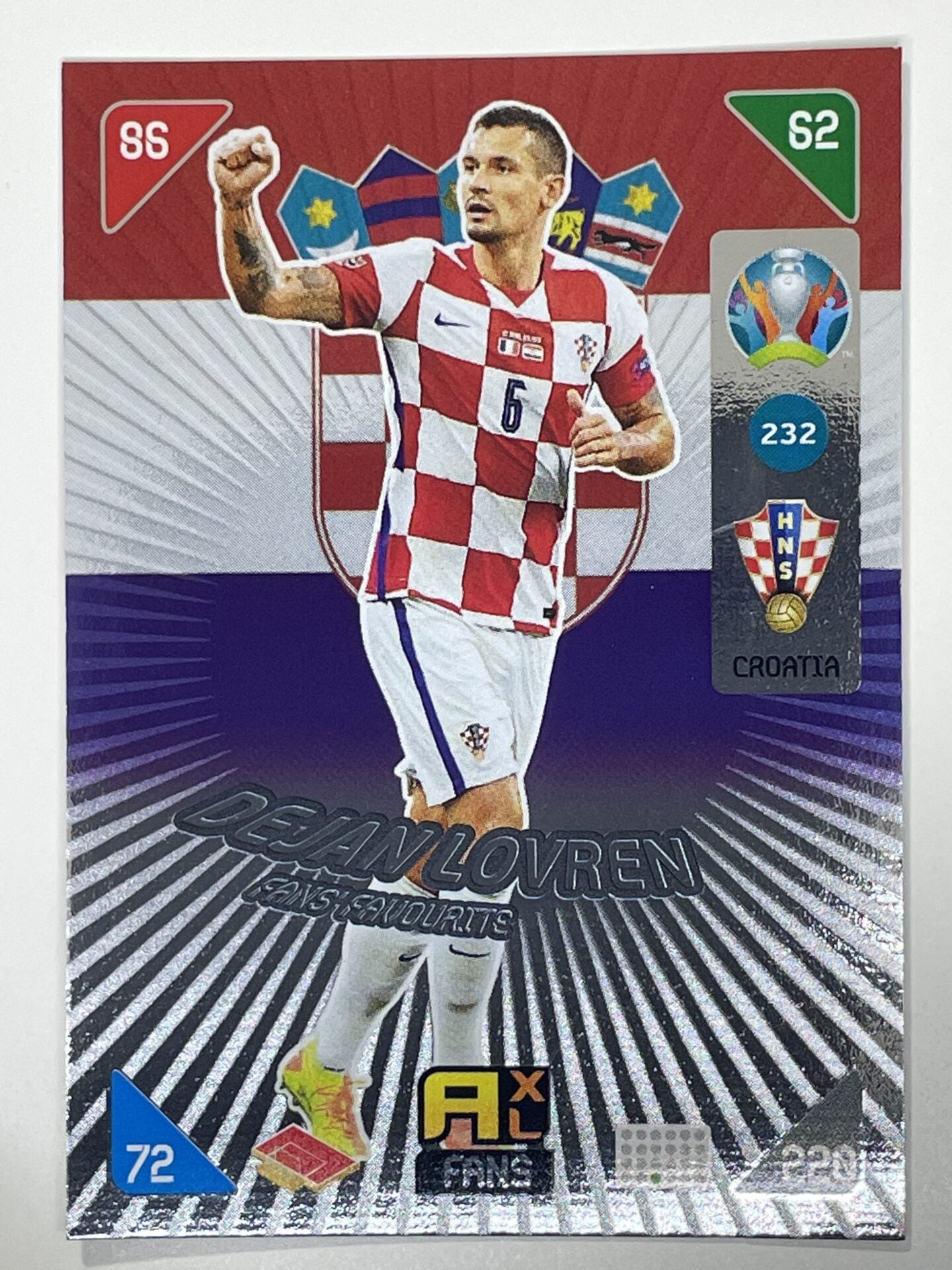 Dejan Lovren Fans Favourites (Croatia) Football Card &#8211; Euro 2020 Adrenalyn XL