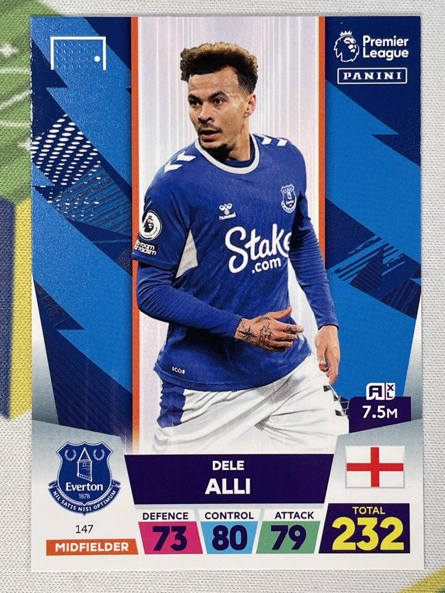 Dele Alli Everton Panini Premier League Adrenalyn XL 2023 Card