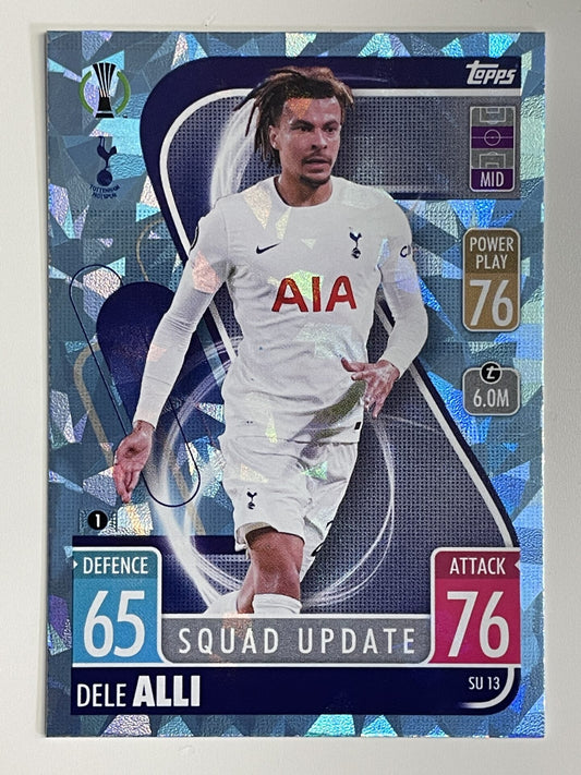 Dele Alli Tottenham Base Crystal Foil Parallel Topps Match Attax Extra 2021:22 Champions League Card