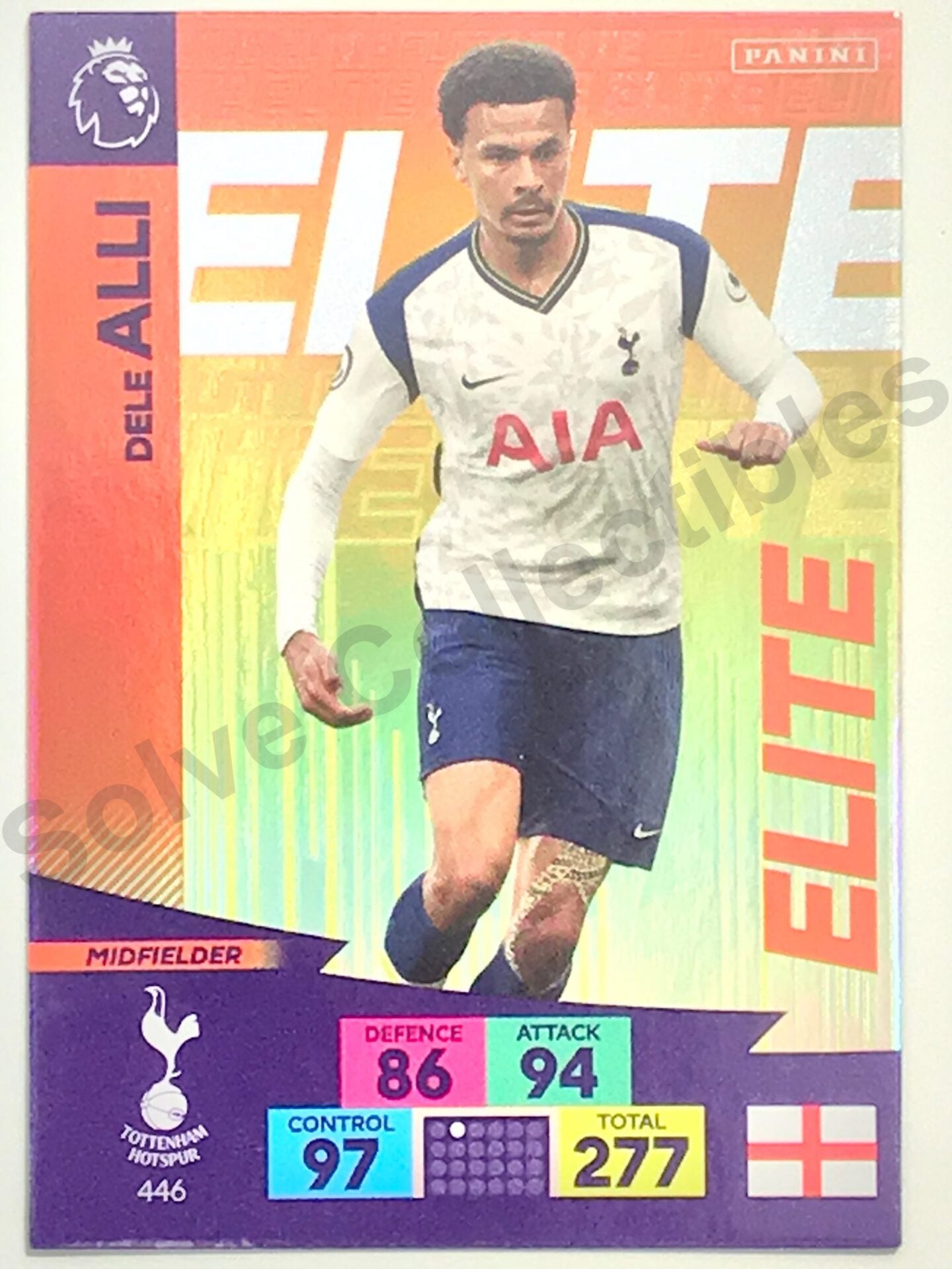 Dele Alli (Tottenham) &#8211; Elite Football Card &#8211; Premier League Adrenalyn XL 2020:21