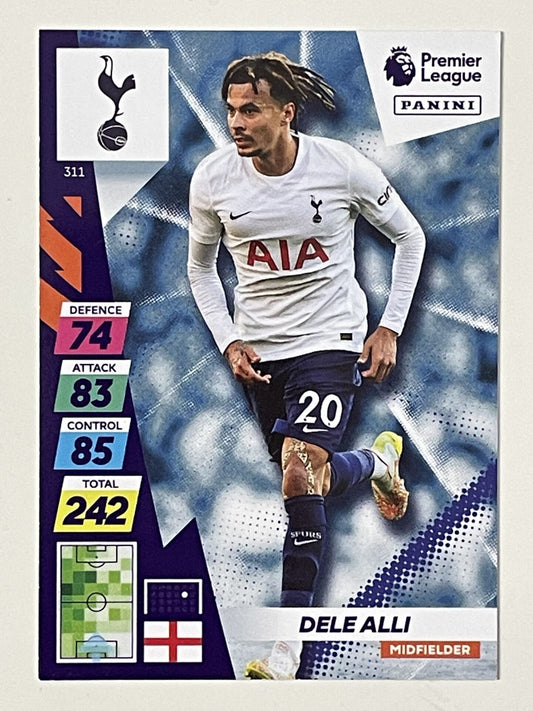 Dele Alli Tottenham Hotspur Base Panini Adrenalyn XL PLUS Premier League 2021 2022