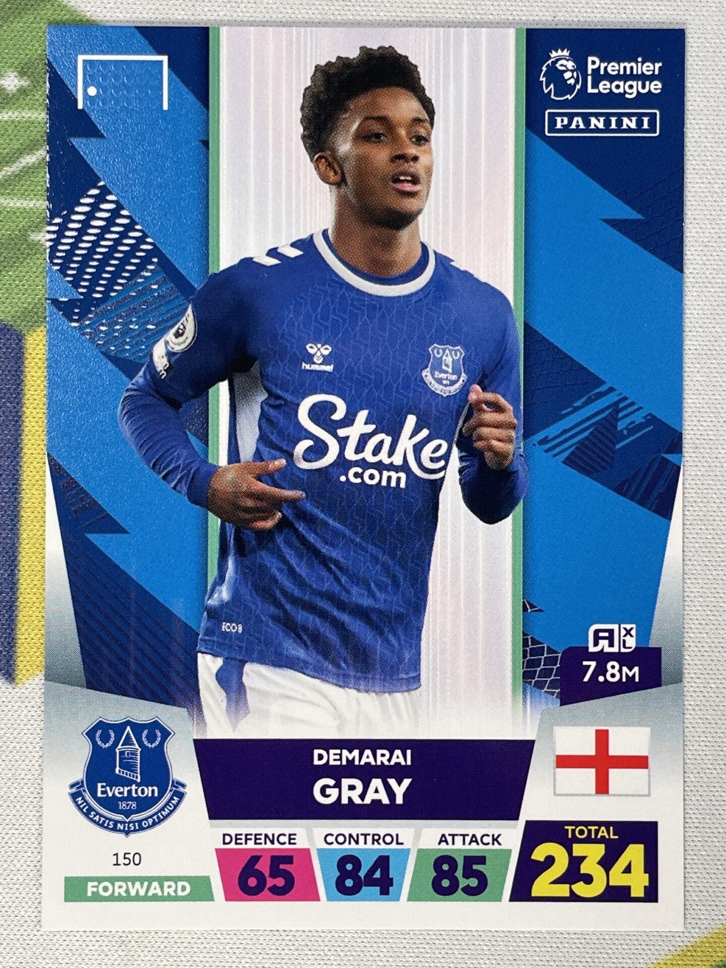 Demarai Gray Everton Panini Premier League Adrenalyn XL 2023 Card