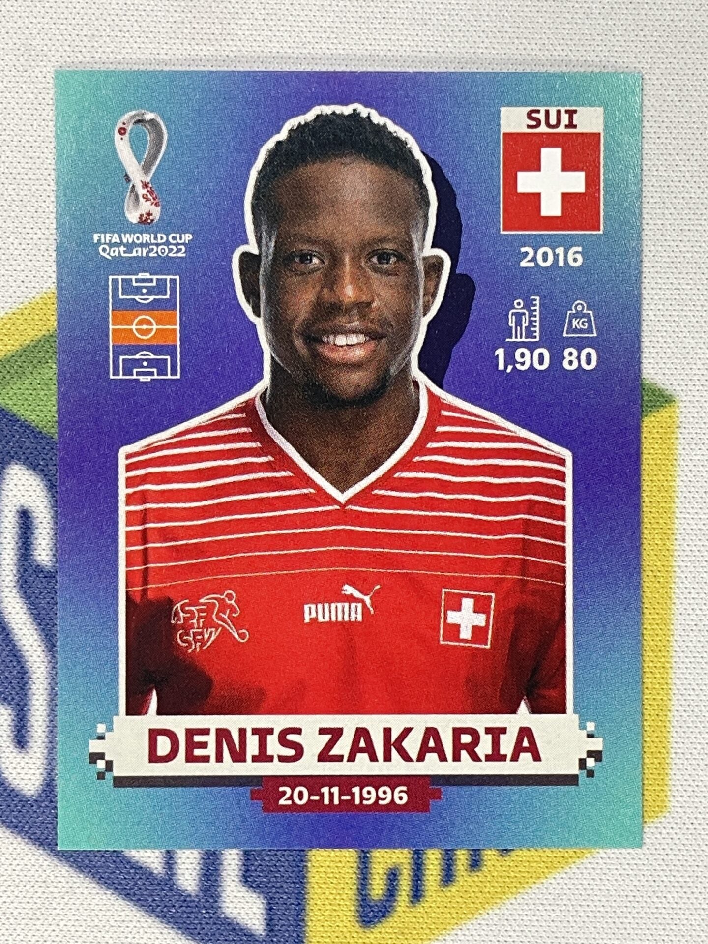 Denis Zakaria Switzerland Panini World Cup 2022 Qatar Stickers