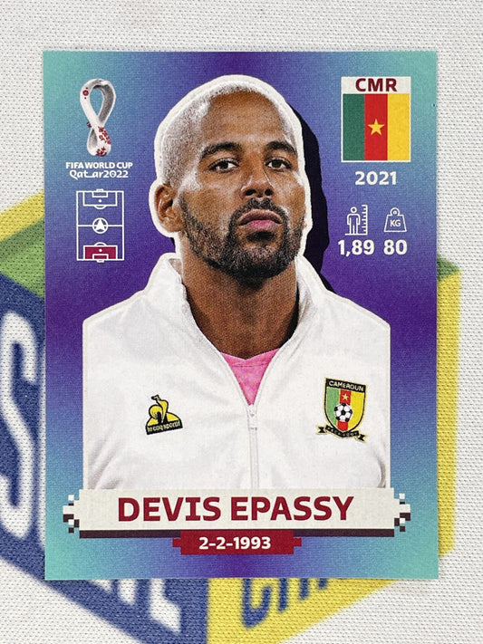 Devis Epassy Cameroon Panini World Cup 2022 Qatar Stickers