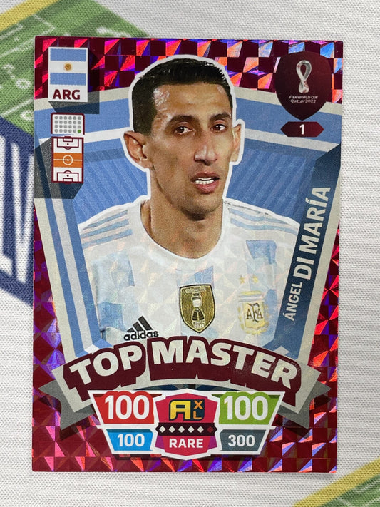 Di Maria Argentina Top Master Panini World Cup 2022 Adrenalyn XL Card