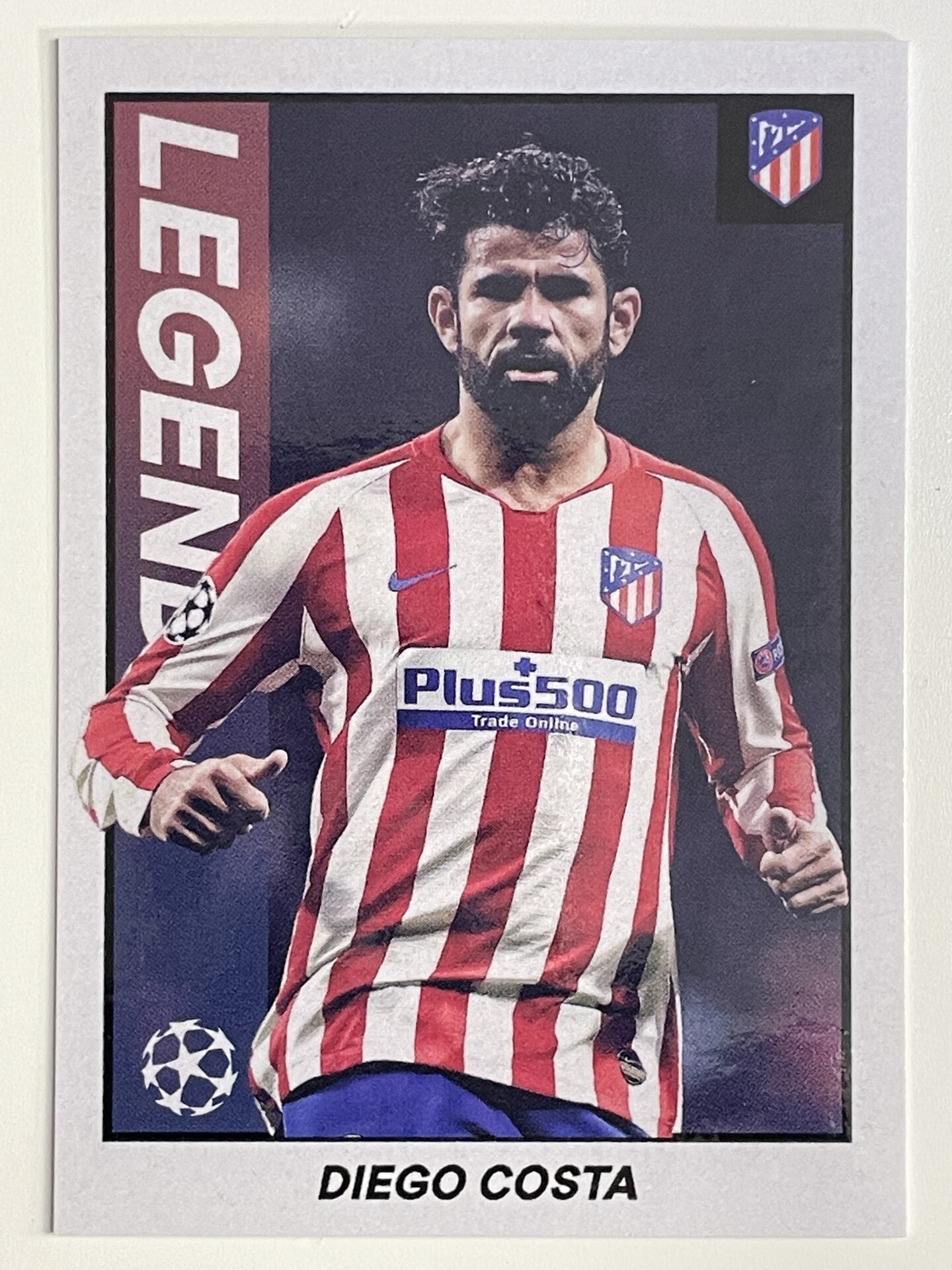 Diego Costa Atletico Madrid Legend Topps Merlin Heritage 97 UEFA Champions League Card