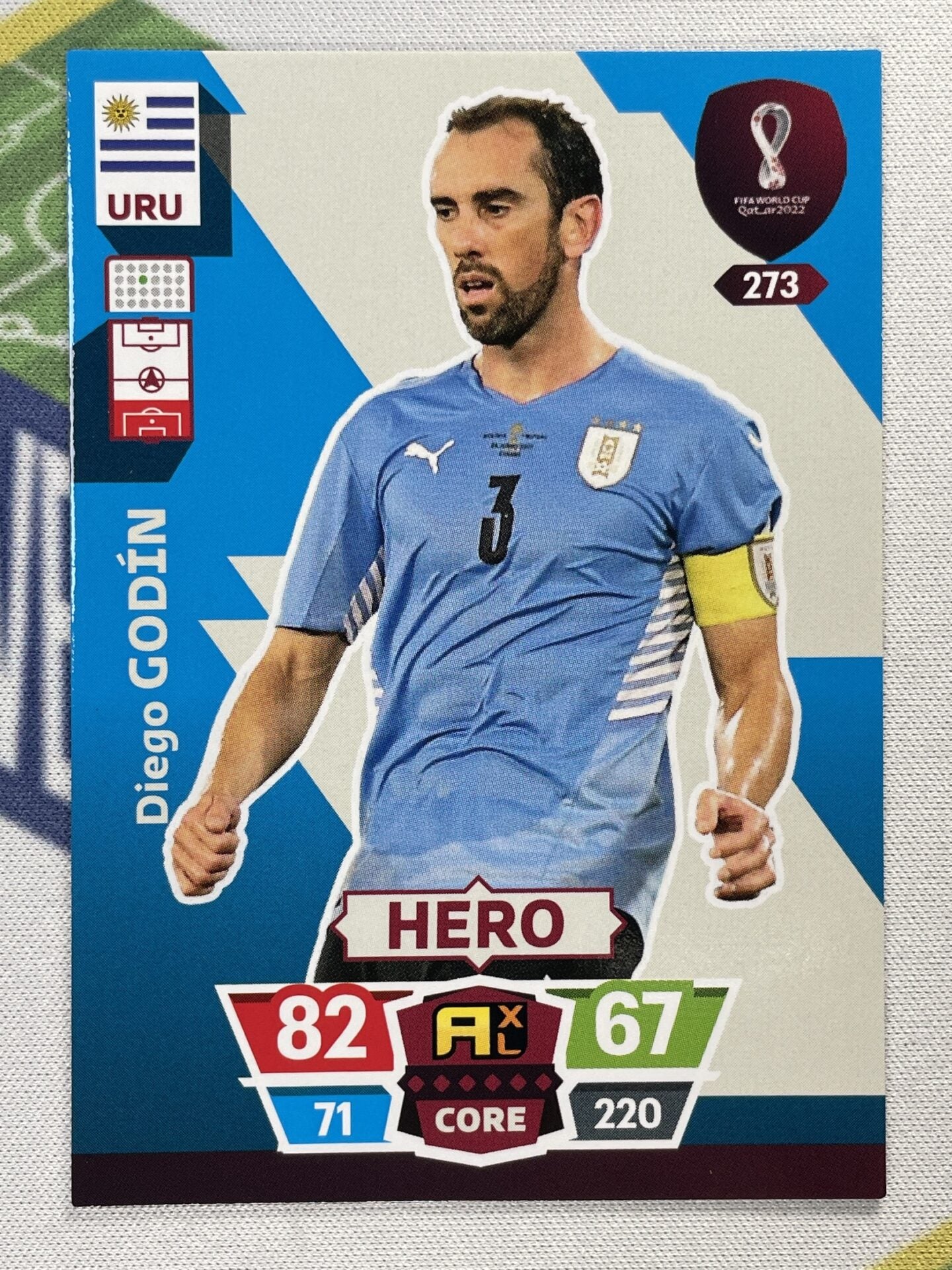 Diego Godin Uruguay Panini World Cup 2022 Adrenalyn XL Card