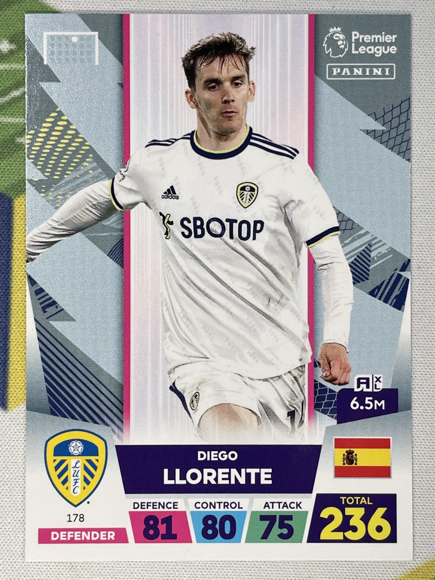 Diego Llorente Leeds Panini Premier League Adrenalyn XL 2023 Card