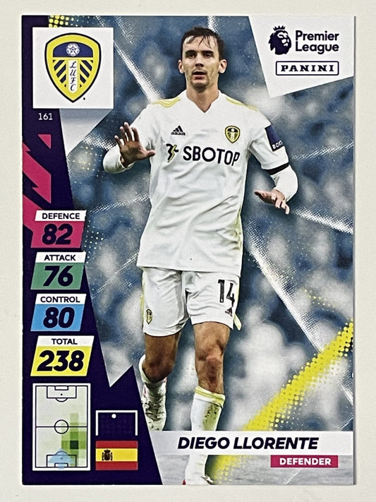 Diego Llorente Leeds United Base Panini Adrenalyn XL PLUS Premier League 2021 2022