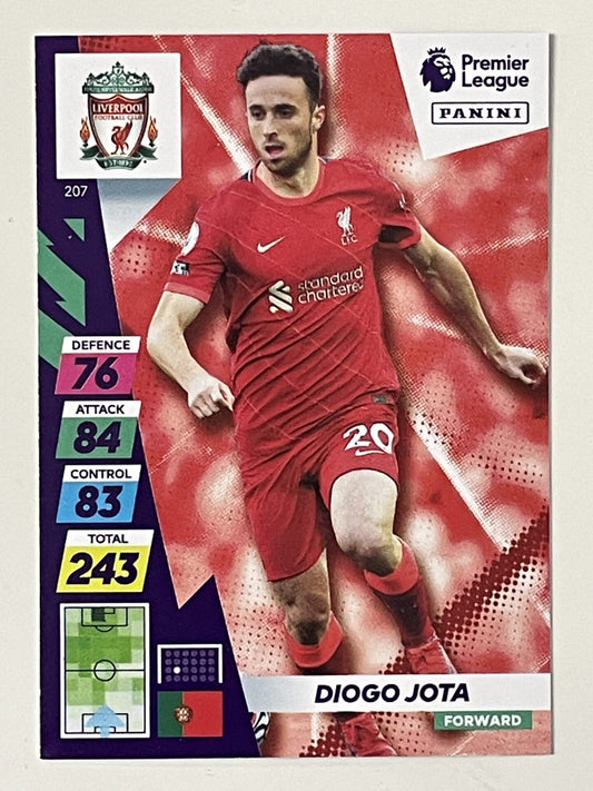 Diogo Jota Liverpool Base Panini Adrenalyn XL PLUS Premier League 2021 2022