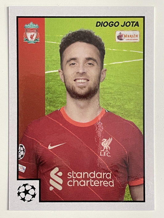 Diogo Jota Liverpool Base Topps Merlin Heritage 97 UEFA Champions League Card