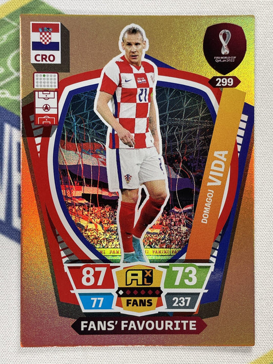 Domagoj Vida Fans Favourite Panini World Cup 2022 Adrenalyn XL Card