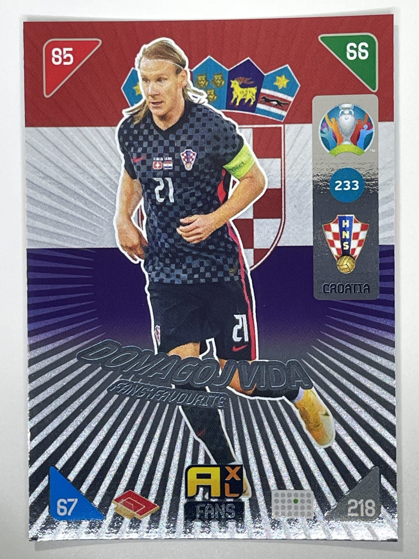 Domagoj Vida Fans Favourites (Croatia) Football Card &#8211; Euro 2020 Adrenalyn XL