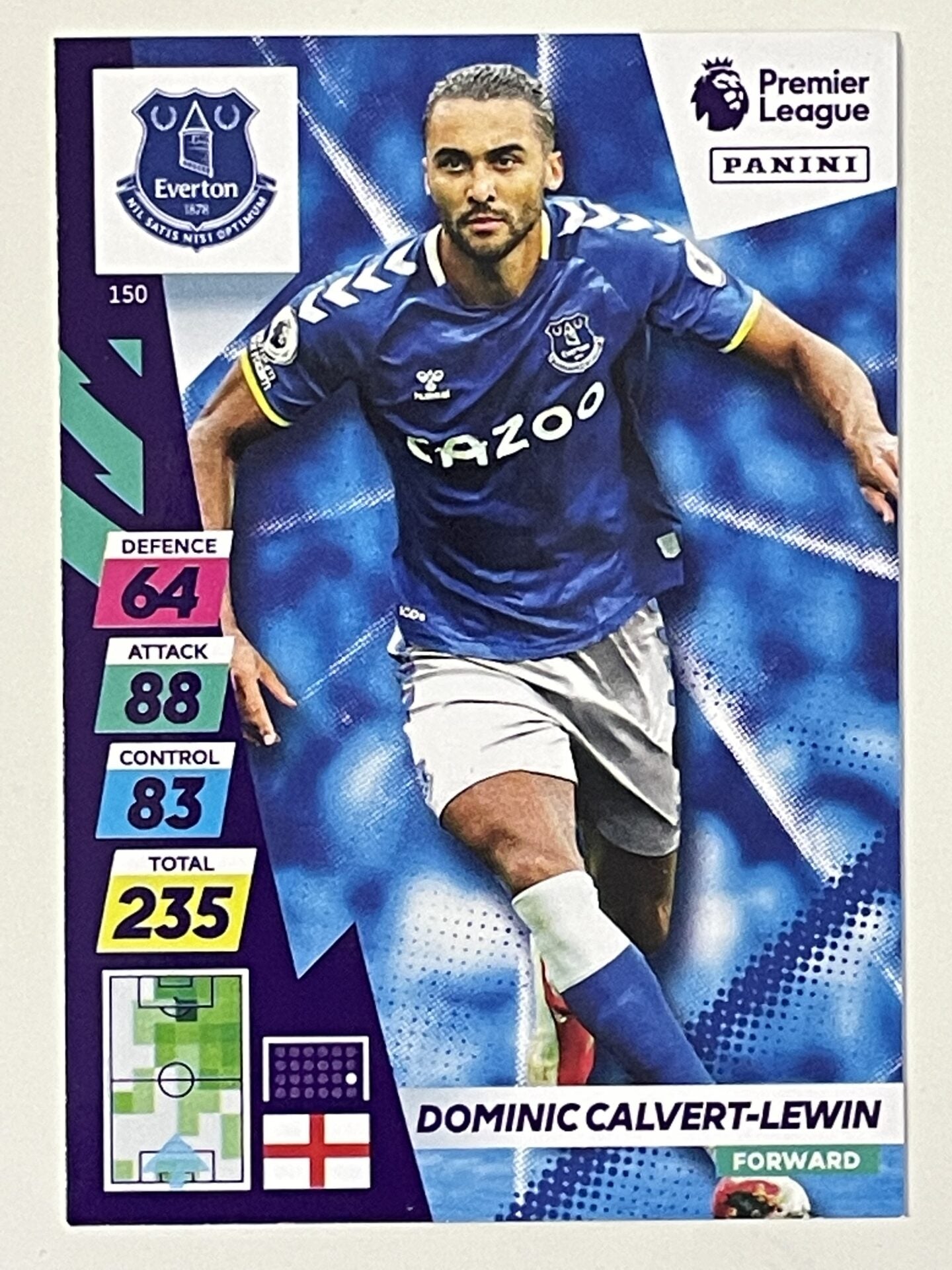 Dominic Calvert-Lewin Everton Base Panini Adrenalyn XL PLUS Premier League 2021 2022