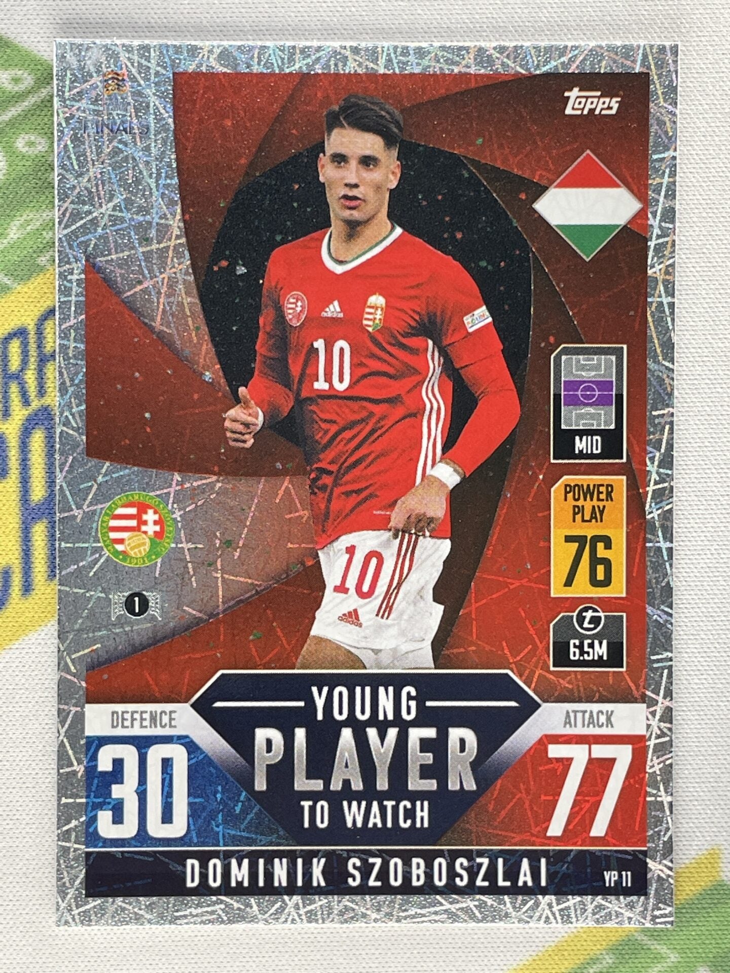 Dominik Szoboszlai Hungary Young Player to Watch Topps Match Attax 101 Road to Nations League 2022 Card