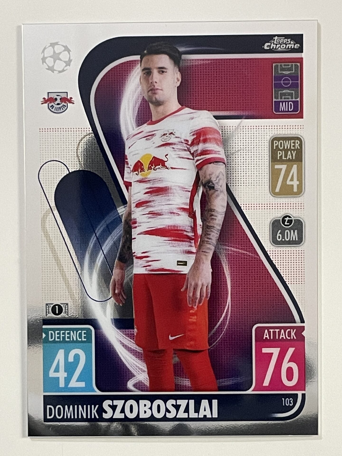 Dominik Szoboszlai RB Leipzig Topps Match Attax Chrome 2021 2022 Football Card