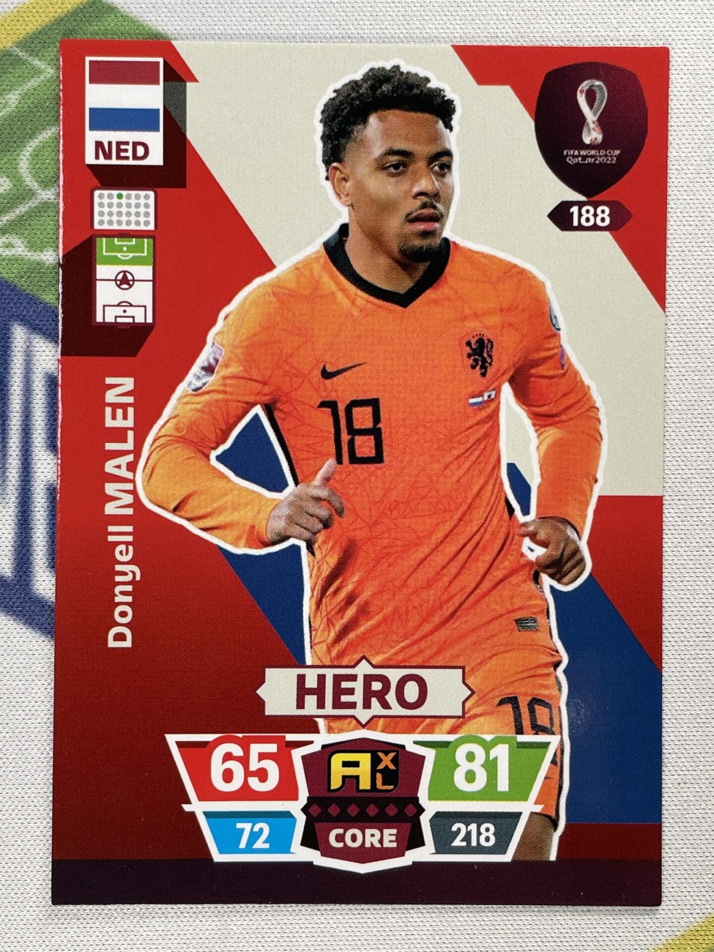 Donyell Malen Netherlands Panini World Cup 2022 Adrenalyn XL Card