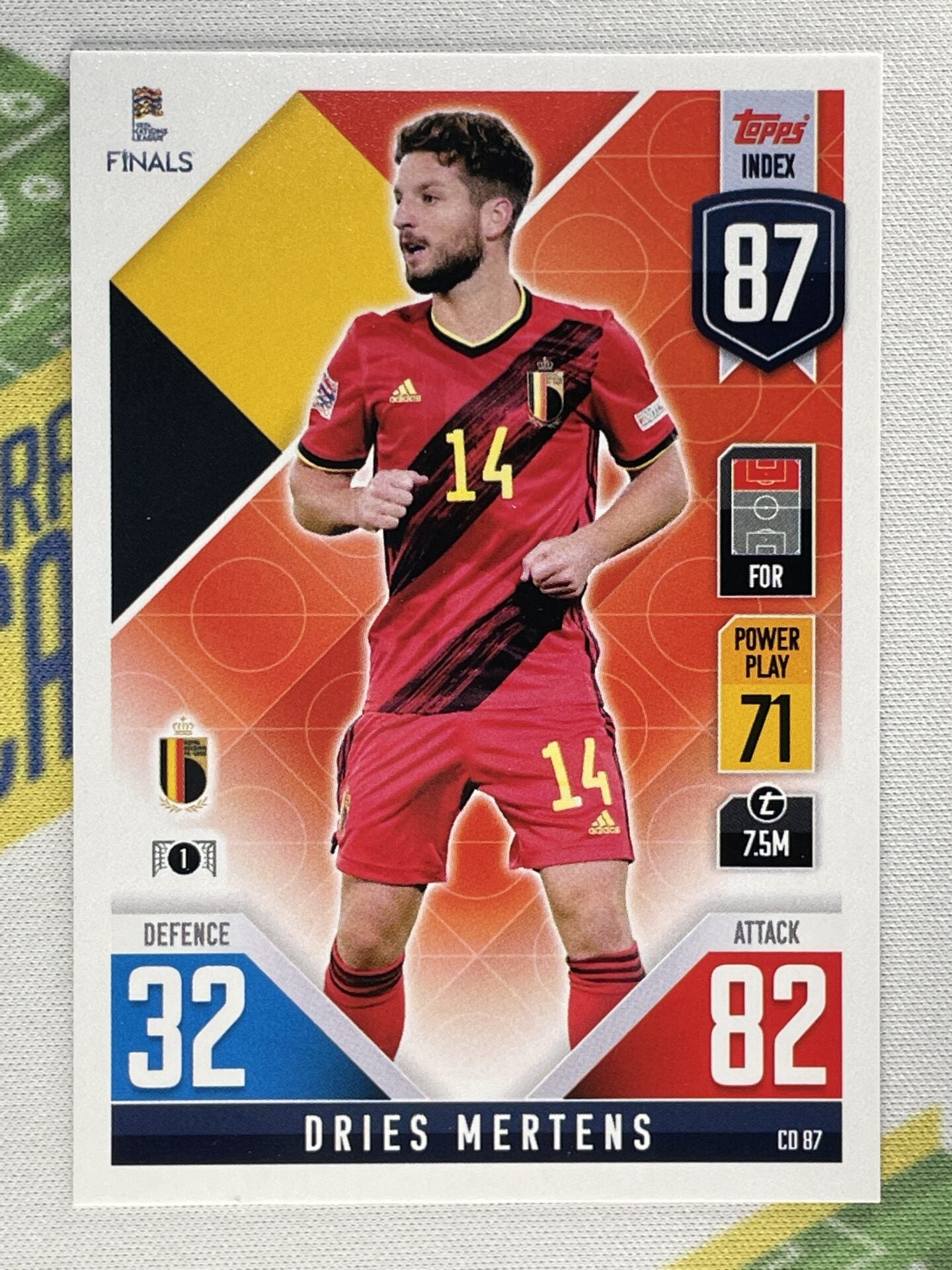 Dries Mertens Belgium Topps Match Attax 101 Road to Nations League 2022 Card