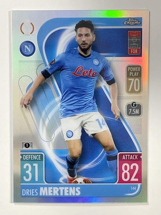 Dries Mertens Refractor Topps Match Attax Chrome 2021 2022