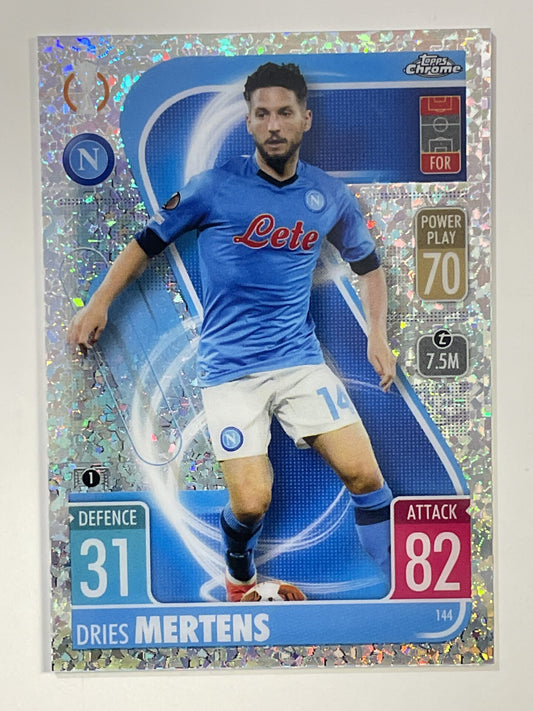 Dries Mertens Speckle Refractor Topps Match Attax Chrome 2021 2022