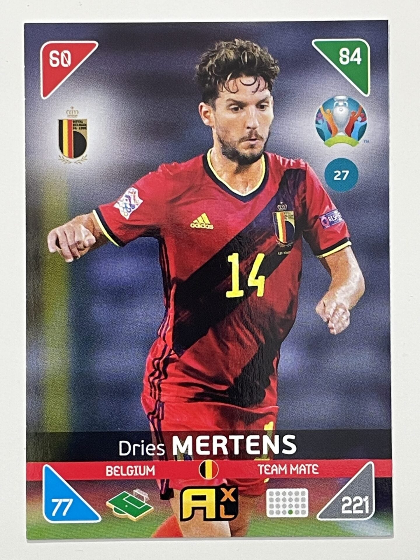 Dries Mertens Team Mates (Belgium) Football Card &#8211; Euro 2020 Adrenalyn XL