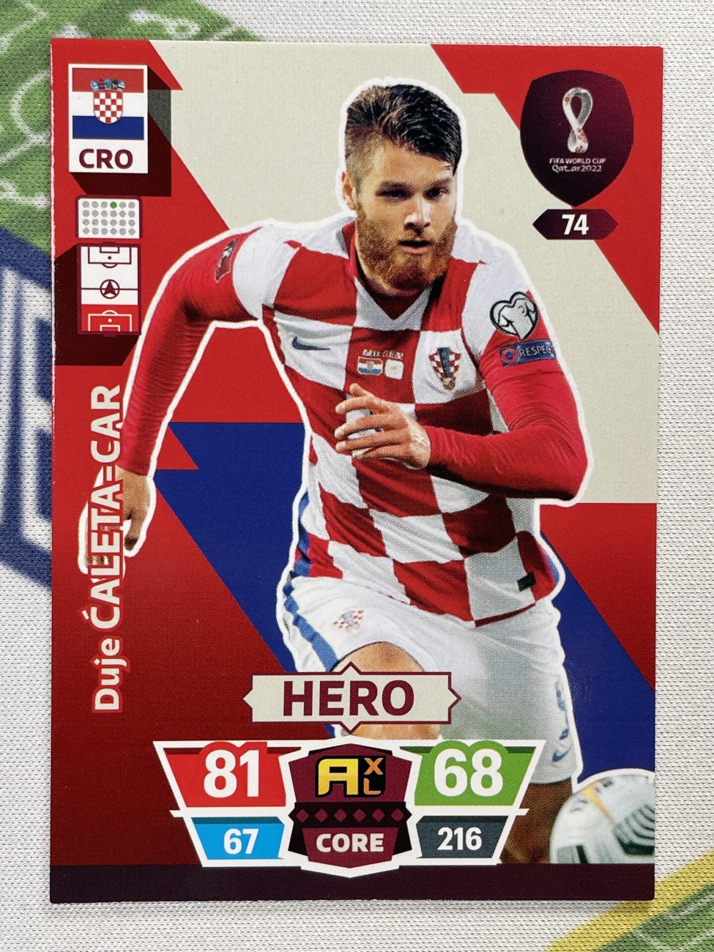 Duje Caleta-Car Croatia Panini World Cup 2022 Adrenalyn XL Card