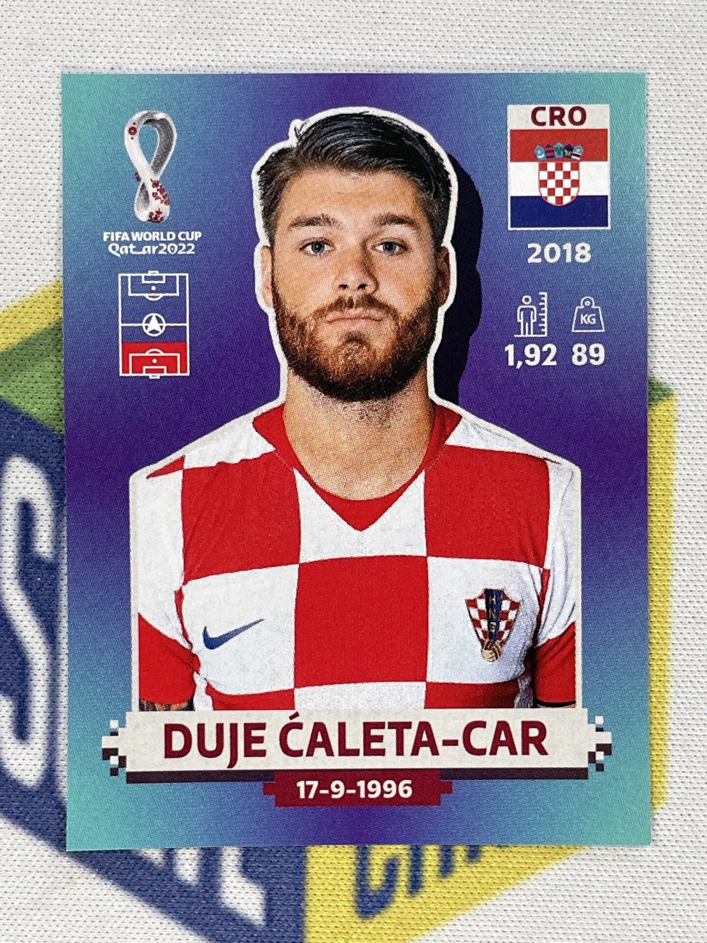 Duje Caleta-Car Croatia Panini World Cup 2022 Qatar Stickers