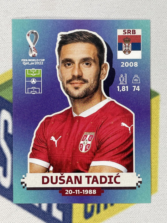 Dusan Tadic Serbia Panini World Cup 2022 Qatar Stickers