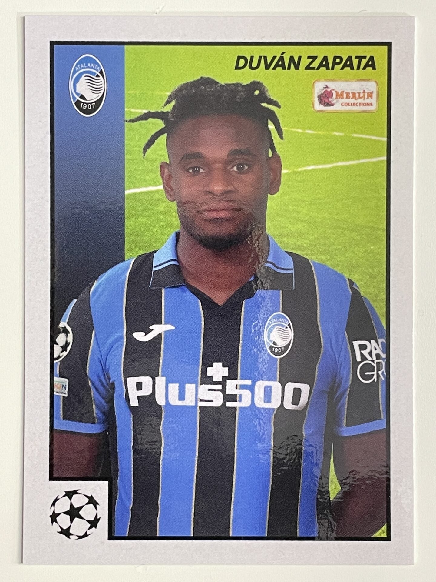 Duvan Zapata Atalanta Base Topps Merlin Heritage 97 UEFA Champions League Card