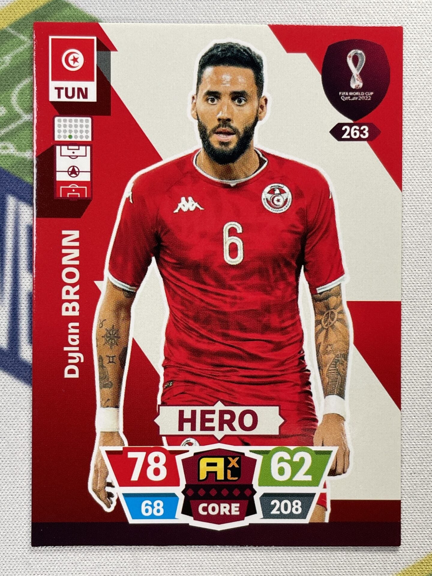 Dylan Bronin Tunisia Panini World Cup 2022 Adrenalyn XL Card