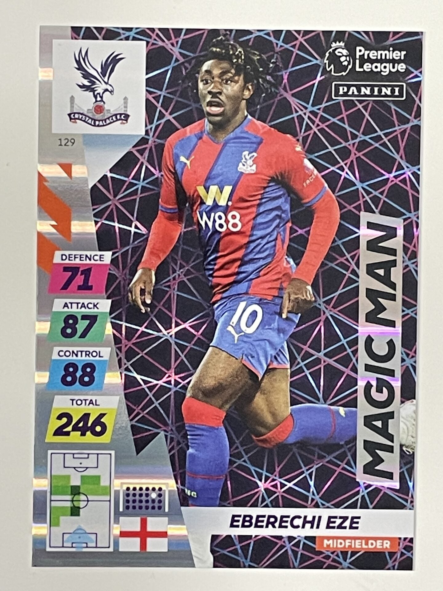 Eberechi Eze Crystal Palace Magic Man Panini Adrenalyn XL PLUS Premier League 2021 2022