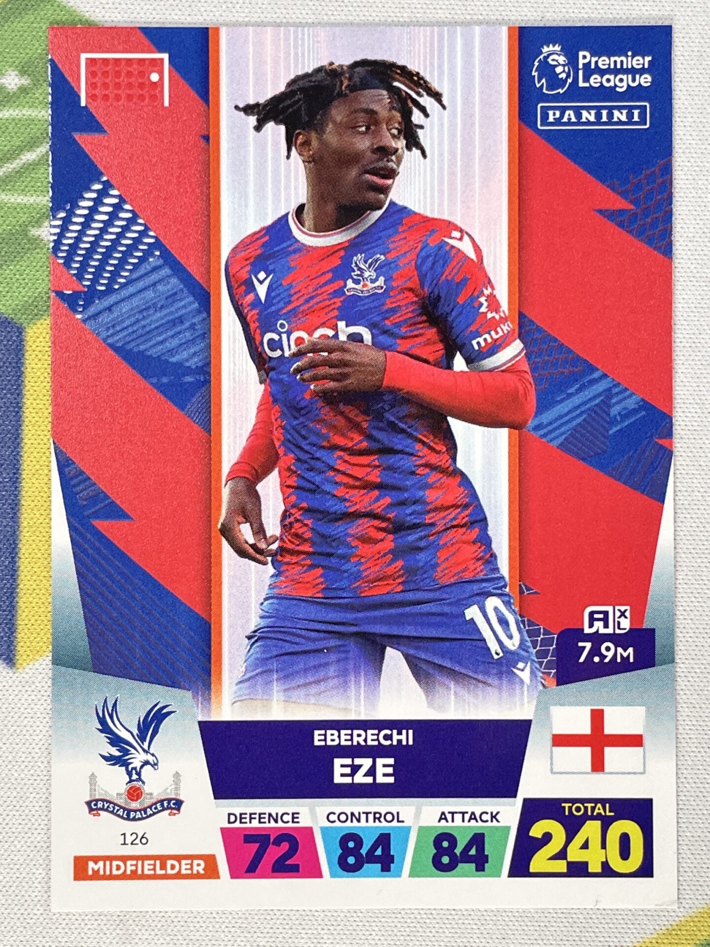 Eberechi Eze Crystal Palace Panini Premier League Adrenalyn XL 2023 Card