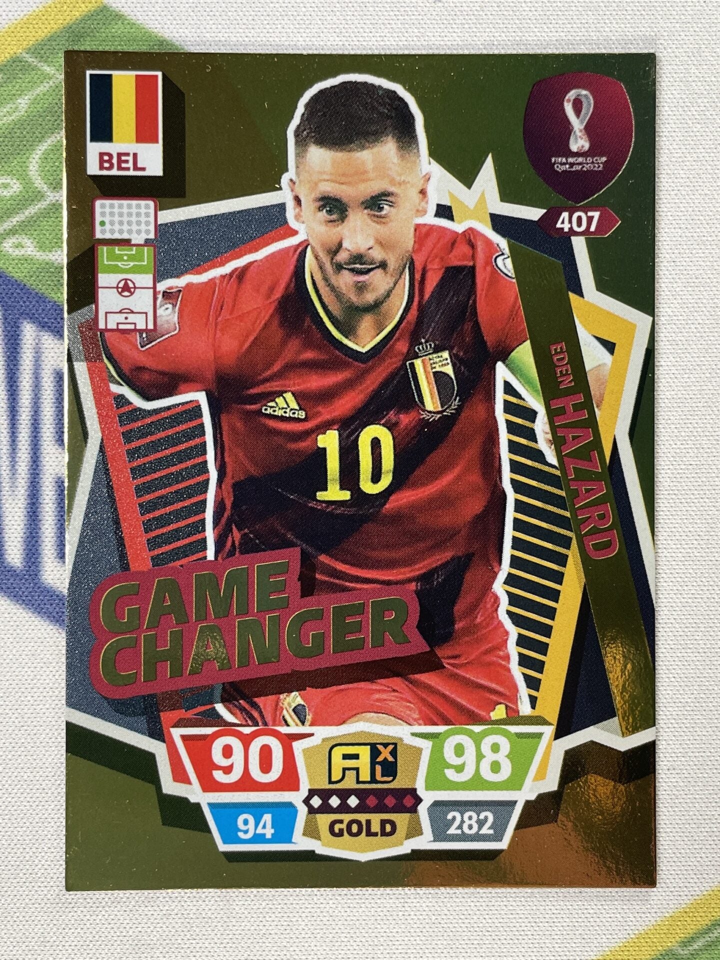 Eden Hazard Belgium Game Changer Panini World Cup 2022 Adrenalyn XL Card