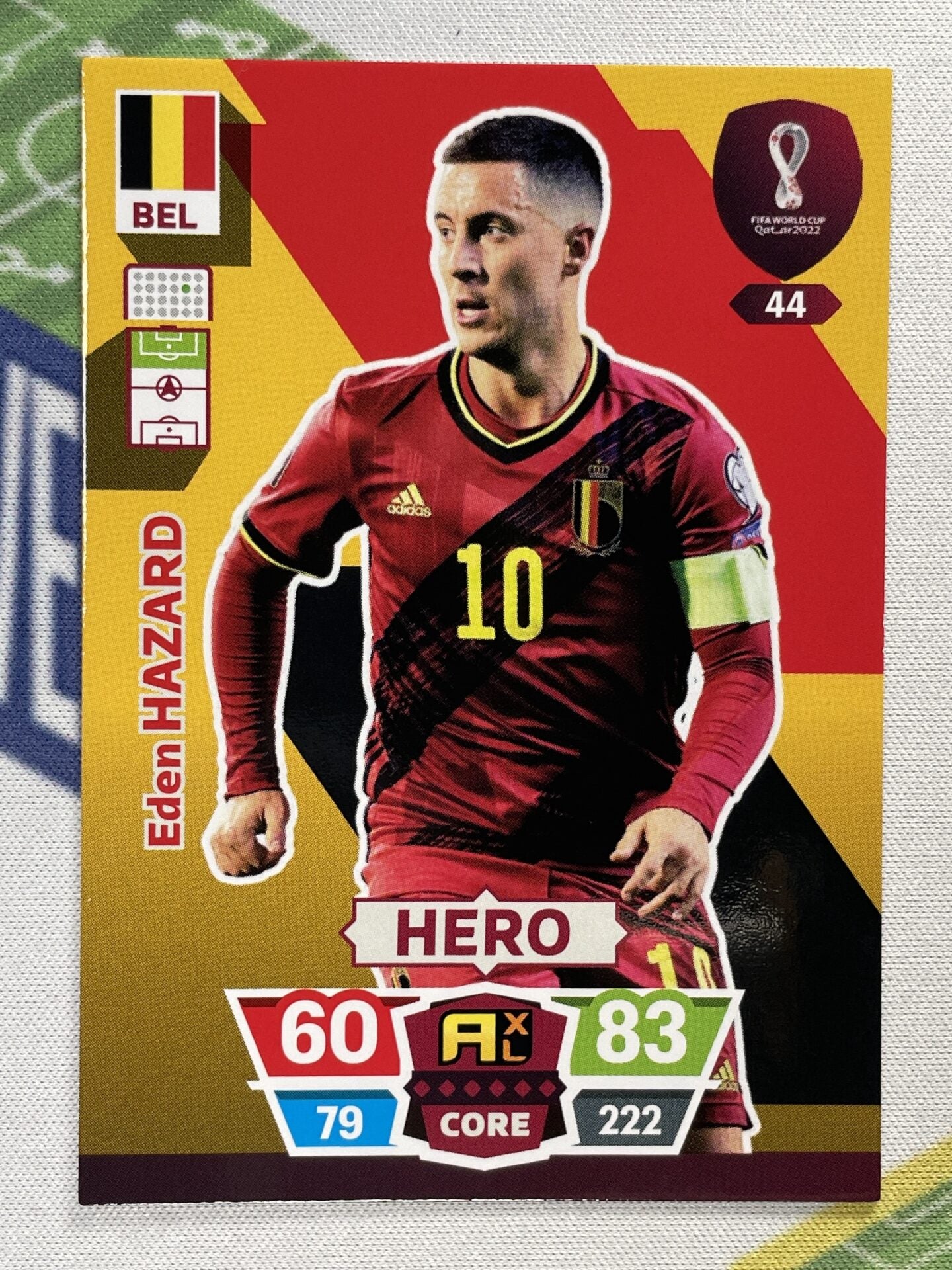 Eden Hazard Belgium Panini World Cup 2022 Adrenalyn XL Card