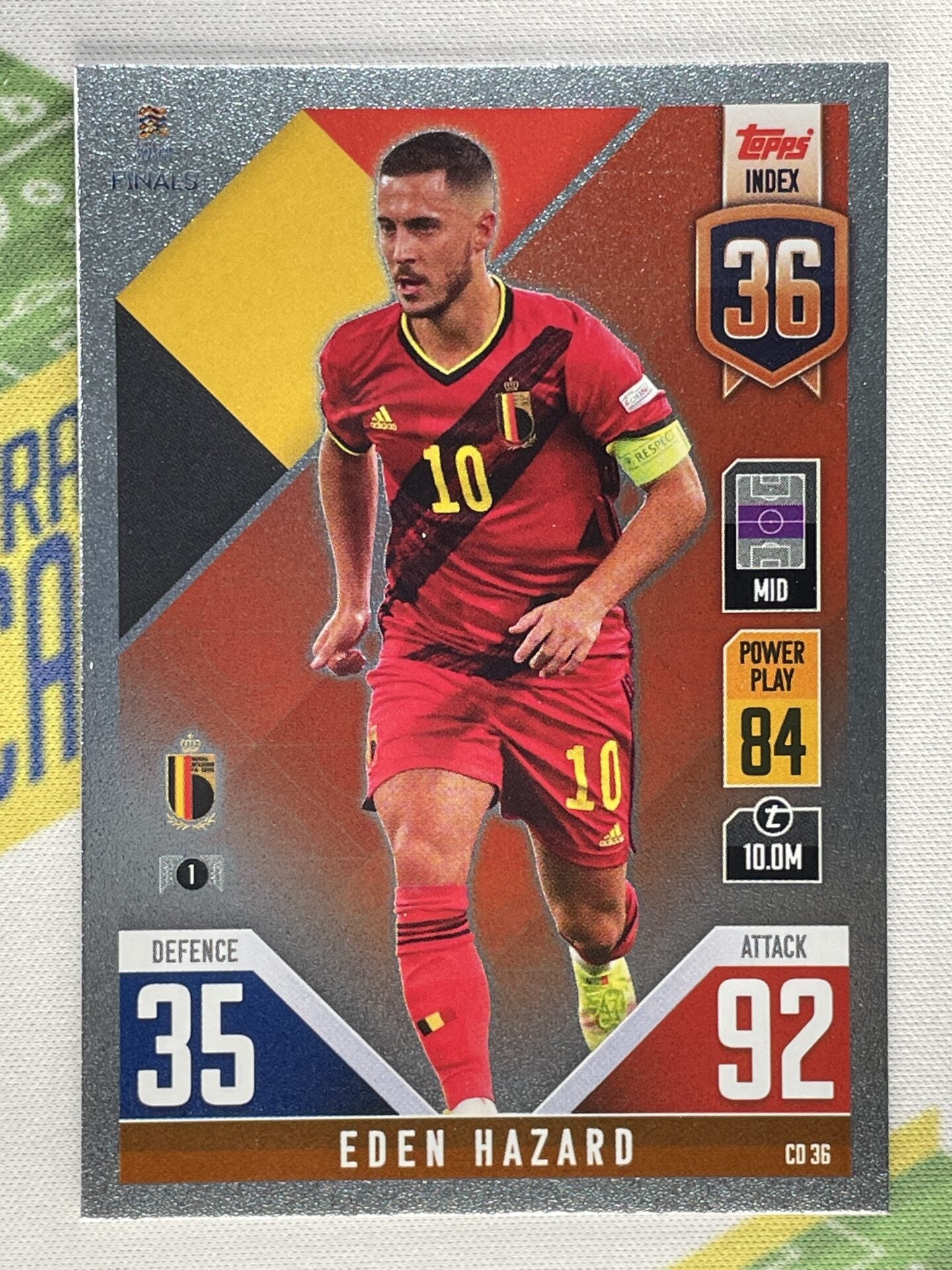 Eden Hazard Belgium Topps Match Attax 101 Road to Nations League 2022 Card