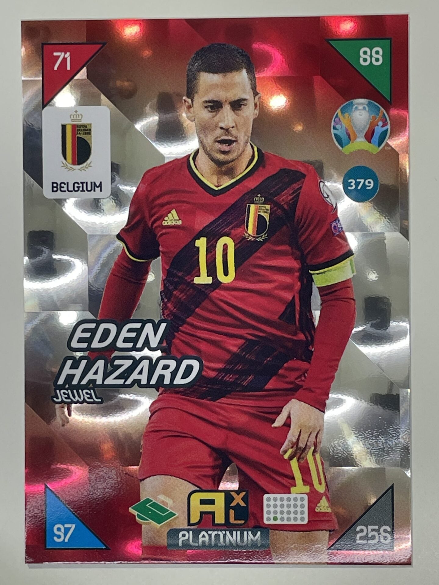 Eden Hazard Jewels (Belgium) Football Card &#8211; Euro 2020 Adrenalyn XL