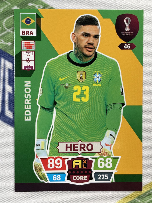 Ederson Brazil Panini World Cup 2022 Adrenalyn XL Card