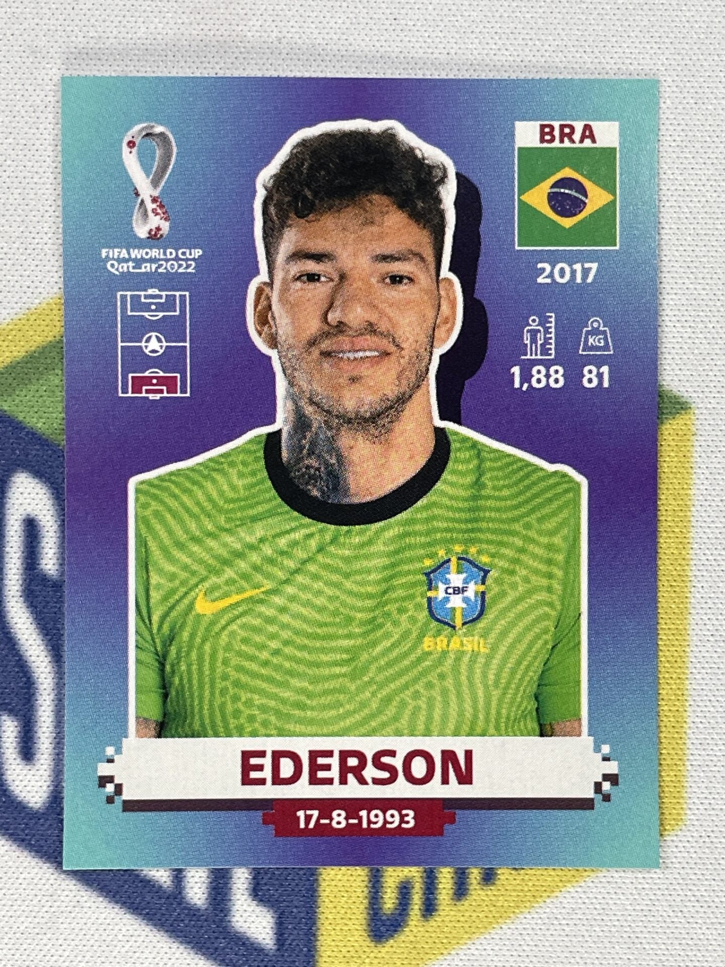 Ederson Brazil Panini World Cup 2022 Qatar Stickers