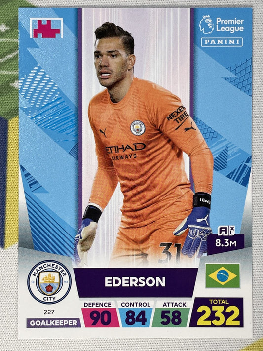 Ederson Manchester City Panini Premier League Adrenalyn XL 2023 Card