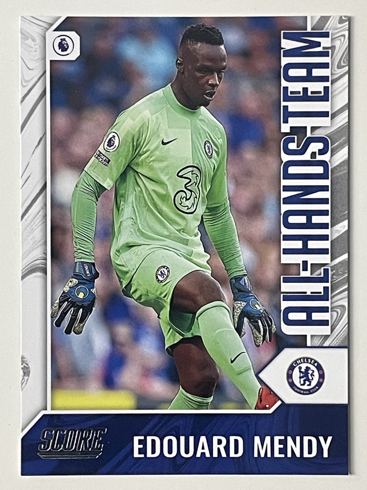 Edouard Mendy Chelsea All-Hands Team Panini Premier League Score 2021 2022