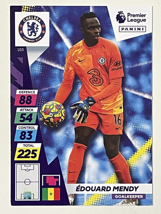 Edouard Mendy Chelsea Base Panini Adrenalyn XL PLUS Premier League 2021 2022