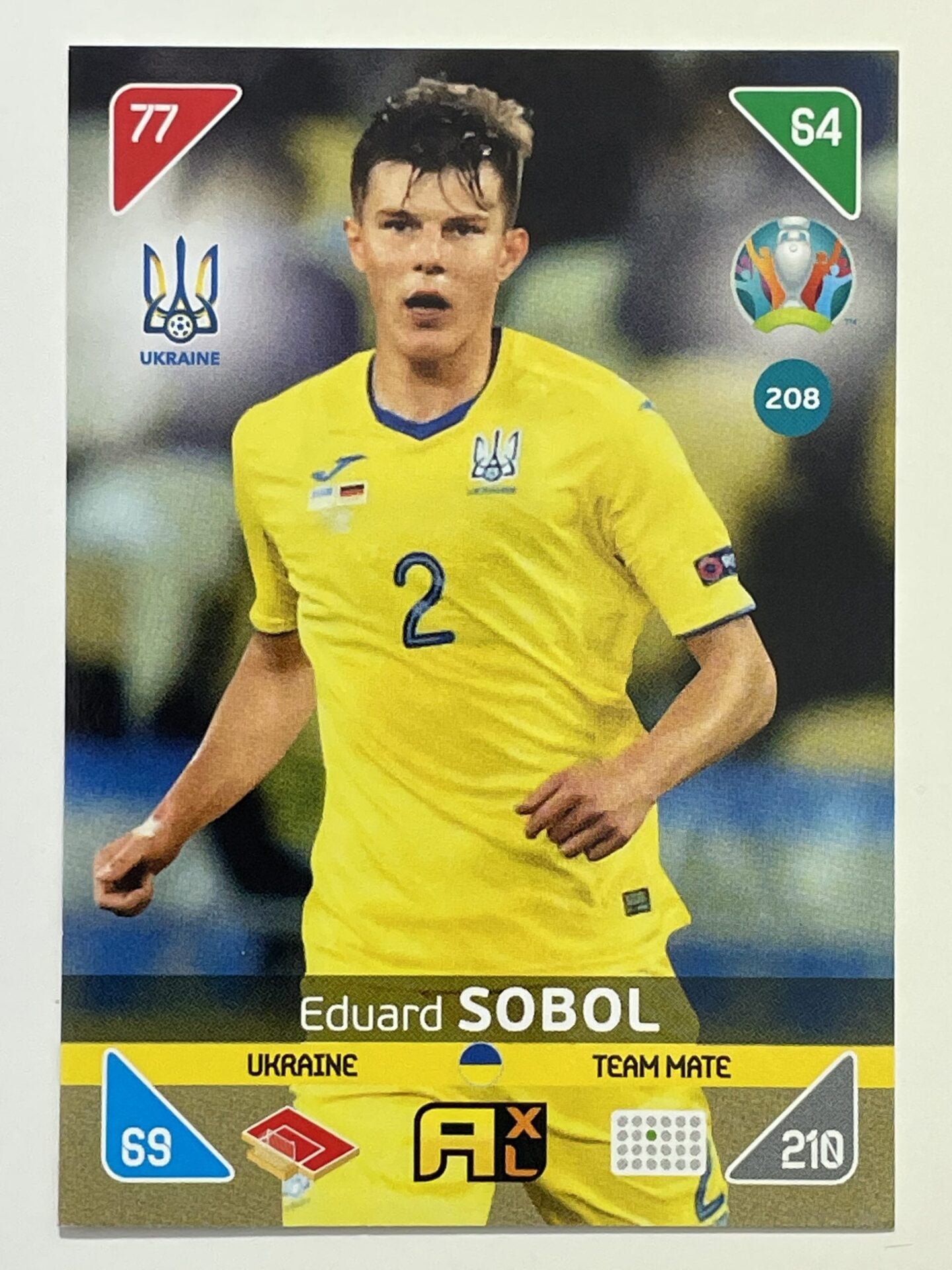 Eduard Sobol Team Mates (Ukraine) Football Card &#8211; Euro 2020 Adrenalyn XL