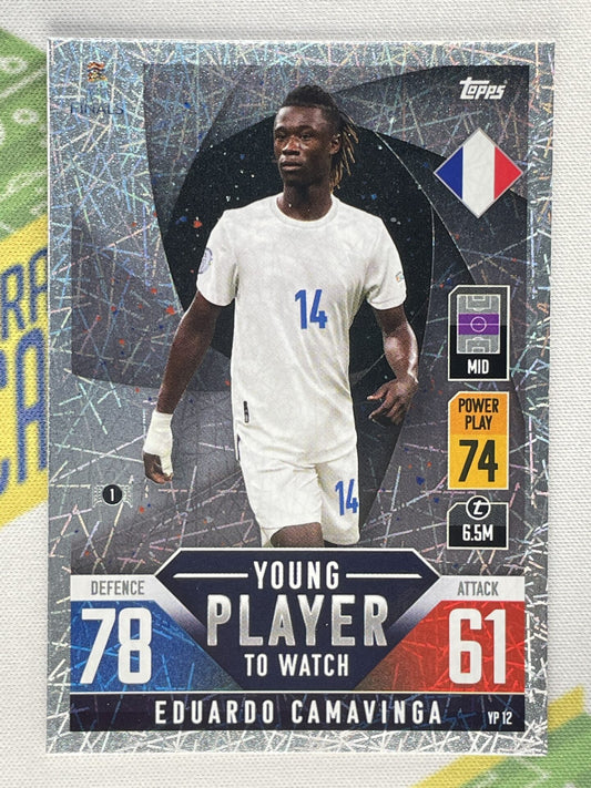 Eduardo Camavinga France Young Player to Watch Topps Match Attax 101 Road to Nations League 2022 Card