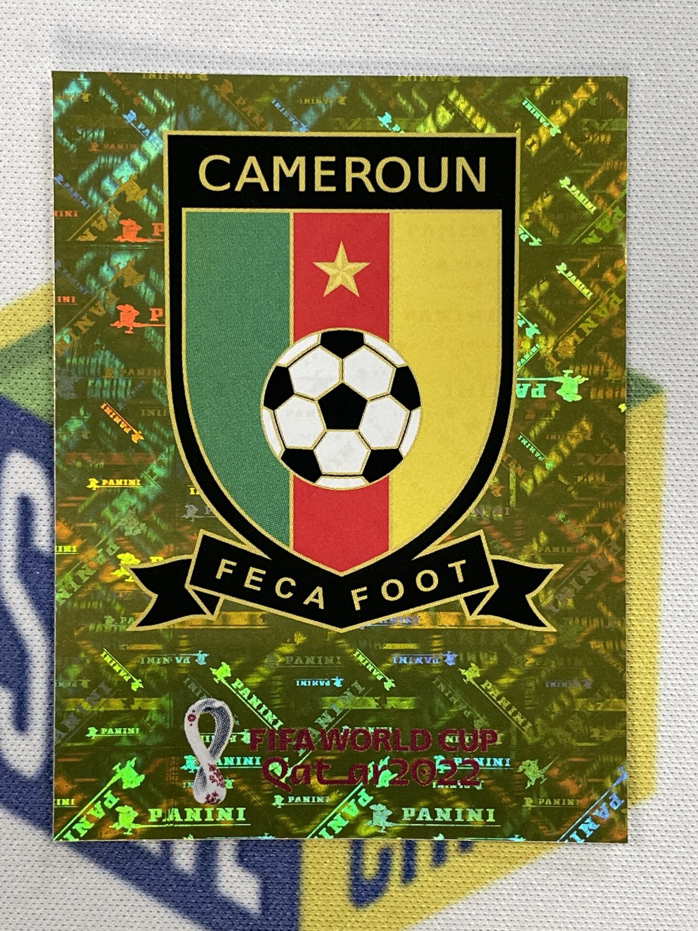 Emblem Cameroon Panini World Cup 2022 Qatar Stickers