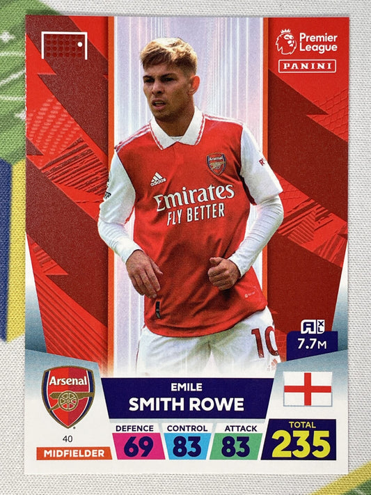 Emile Smith Rowe Arsenal Panini Premier League Adrenalyn XL 2023 Card