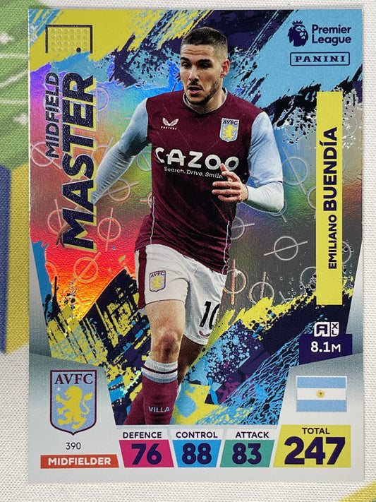 Emiliano Buendia Aston Villa Midfield Master Panini Premier League Adrenalyn XL 2023 Card