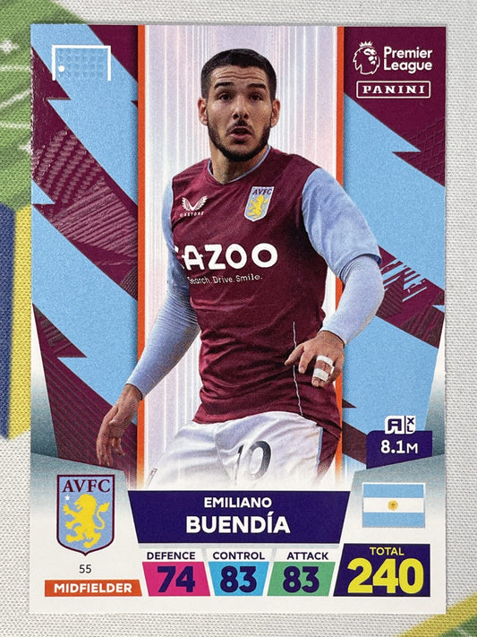 Emiliano Buendia Aston Villa Panini Premier League Adrenalyn XL 2023 Card